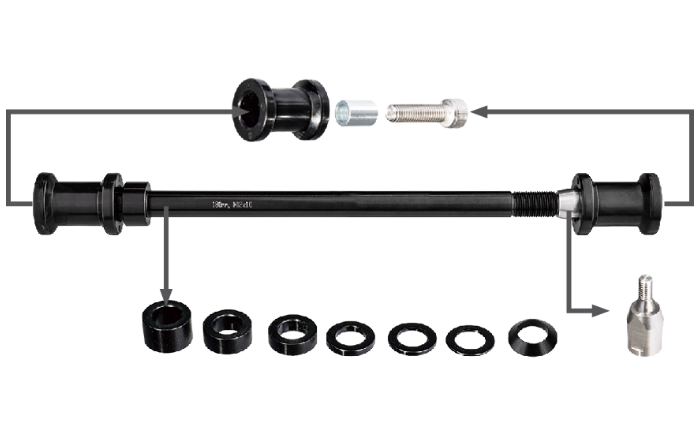 自転車用トレーラー補修部品 ジャーニー トレーラー TX アクスル キットサブ画像1