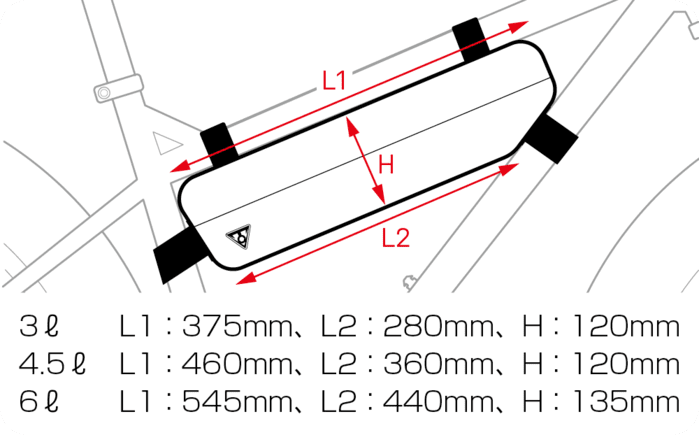 バイクパッキングシリーズトピーク - MIDLOADER – 6L